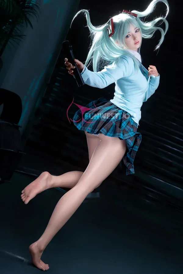 A Cup Big Butt Anime Hentai Silicone Sex Doll Amy 159cm (Real Skin Texture, Soft Head, Free Clothes) view 5