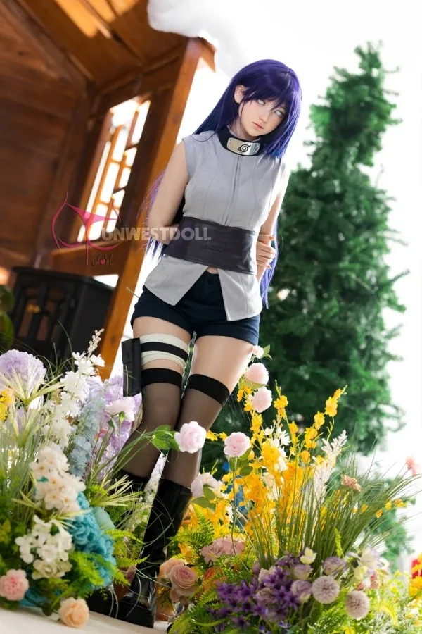 Silicone Anime Naruto Hinata Sex Doll 159cm Violet(Real Skin Texture, Soft Head, Free Clothes) view 4