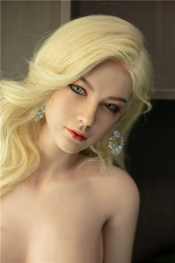 Blonde A-cup Full Silicone Sex Doll Luna 174cm (Hair Transplant) view 4