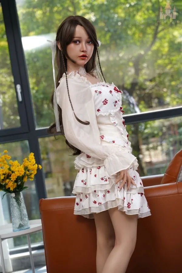 Beautiful Pure Small Breast Silicone Sex Doll Janice 158cm (Movable Jaw With Oral Structure) view 3