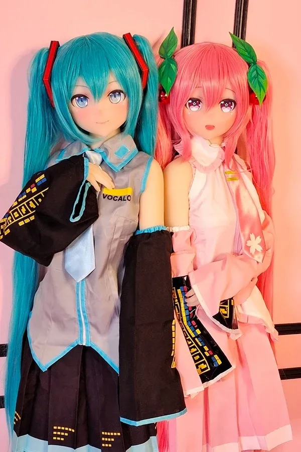 Super Cute Pink Twin Ponytail Anime Sex Doll Scout 145cm view 6