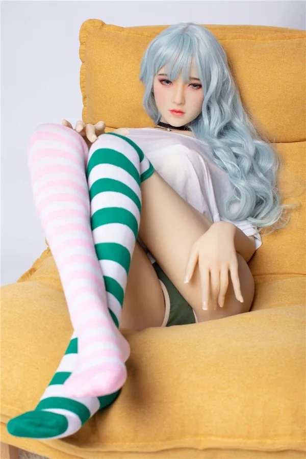 Pretty Blue Hair American Warehouse Sex Doll Janet 160cm view 3
