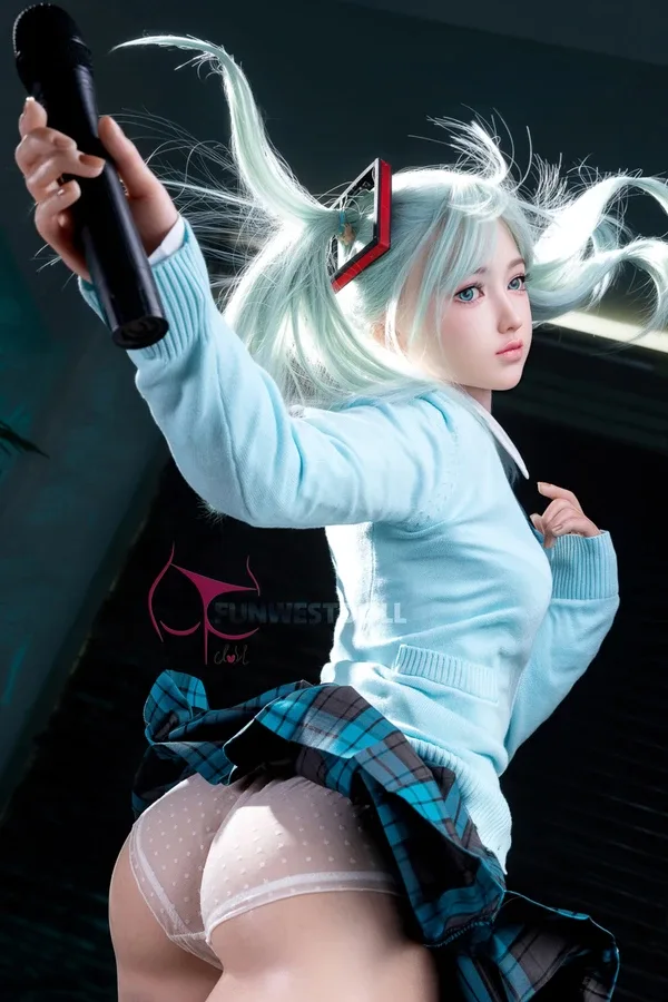 A Cup Big Butt Anime Hentai Silicone Sex Doll Amy 159cm (Soft Head, Free Clothes) view 4