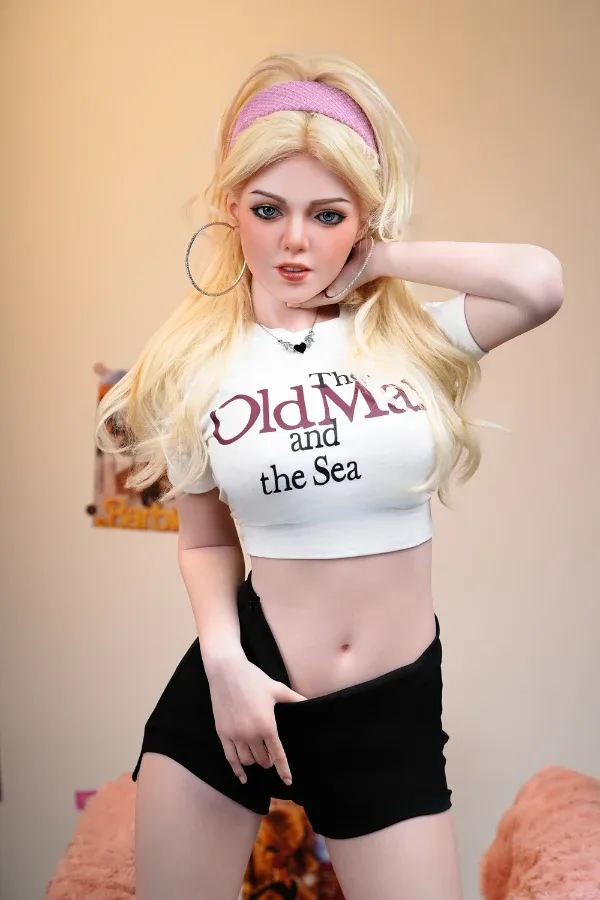 ▶ Free 2nd Head, Fair Skin Blonde Barbie Sex Doll Aliya 170cm (Silicone Head Hair Transplant) view 3