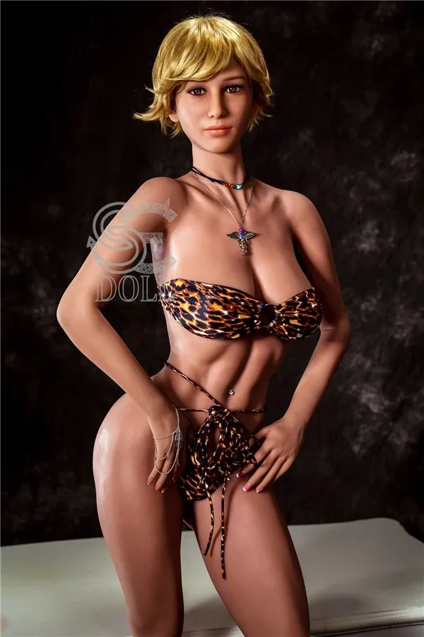 Life Size Milf Blonde Muscle Sex Doll Luella 167cm view 3