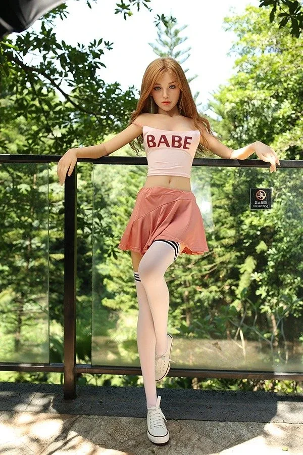 Real Life Small Boobs Blonde SiliconeSex Doll Isabel 174cm view 5