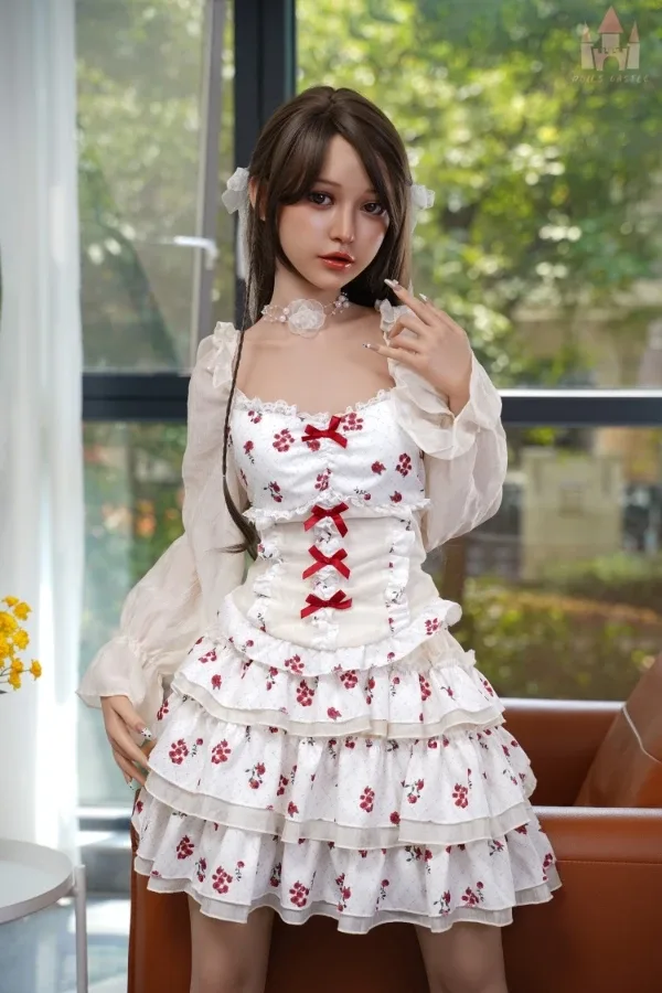 Beautiful Pure Small Breast Silicone Sex Doll Janice 158cm (Movable Jaw With Oral Structure)