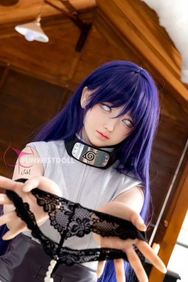 Silicone Anime Naruto Hinata Sex Doll 159cm Violet(Real Skin Texture, Soft Head, Free Clothes) view 5
